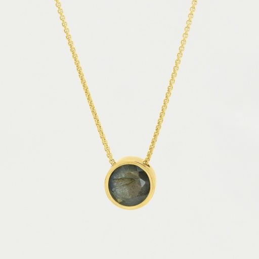 SIGNATURE PENDANT, Colour: LABRADORITE/GOLD