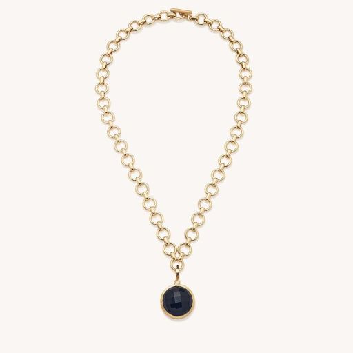 KNOCKOUT  COLLAR, Colour: BLACK ONYX/GOLD