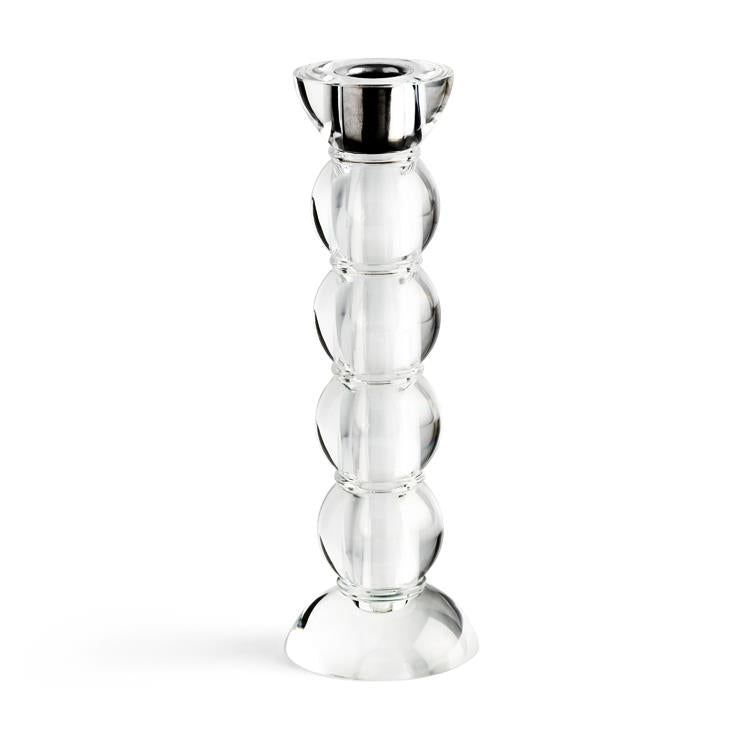 Icy Bobbin Candlestick Clear 23cm