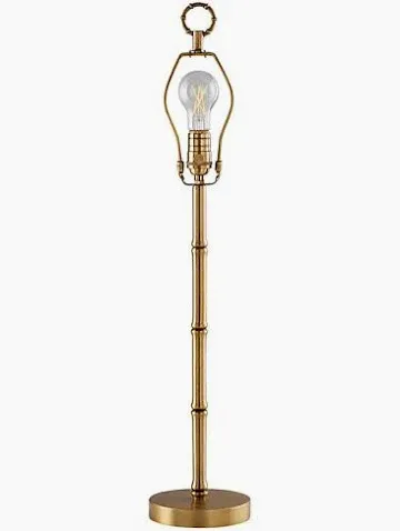 Bamboo Lamp Base Matt Gold 30cm