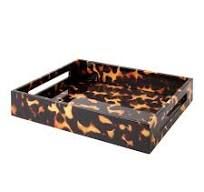 16x14 Tray Faux Tortoise