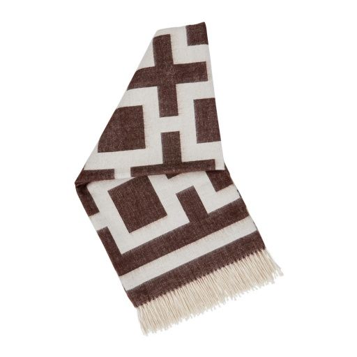 NIXON BABY ALPACA THROW - BROWN/ NATURAL - 34373