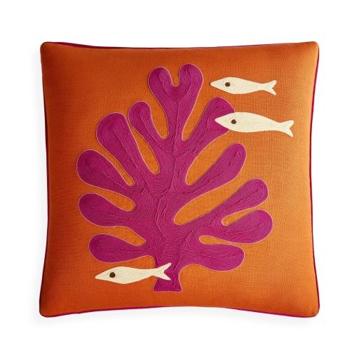 US KIT PLAYA CORDED PILLOW - CORAL - 22" X 22" - (35043/3293) - 35044