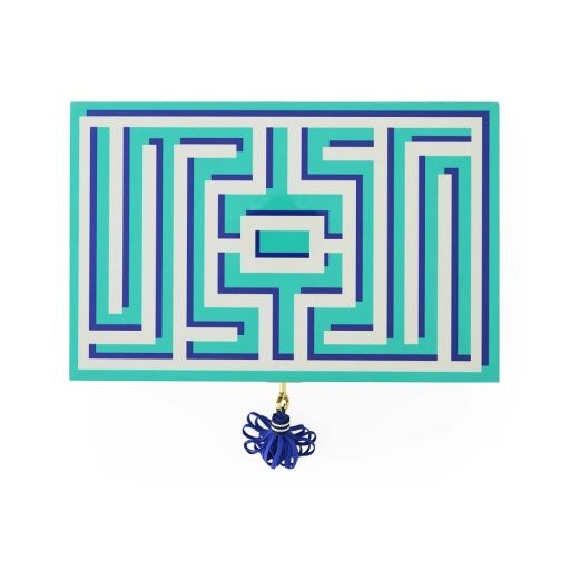 LABYRINTH LACQUER JEWELRY BOX - GREEN - 35133