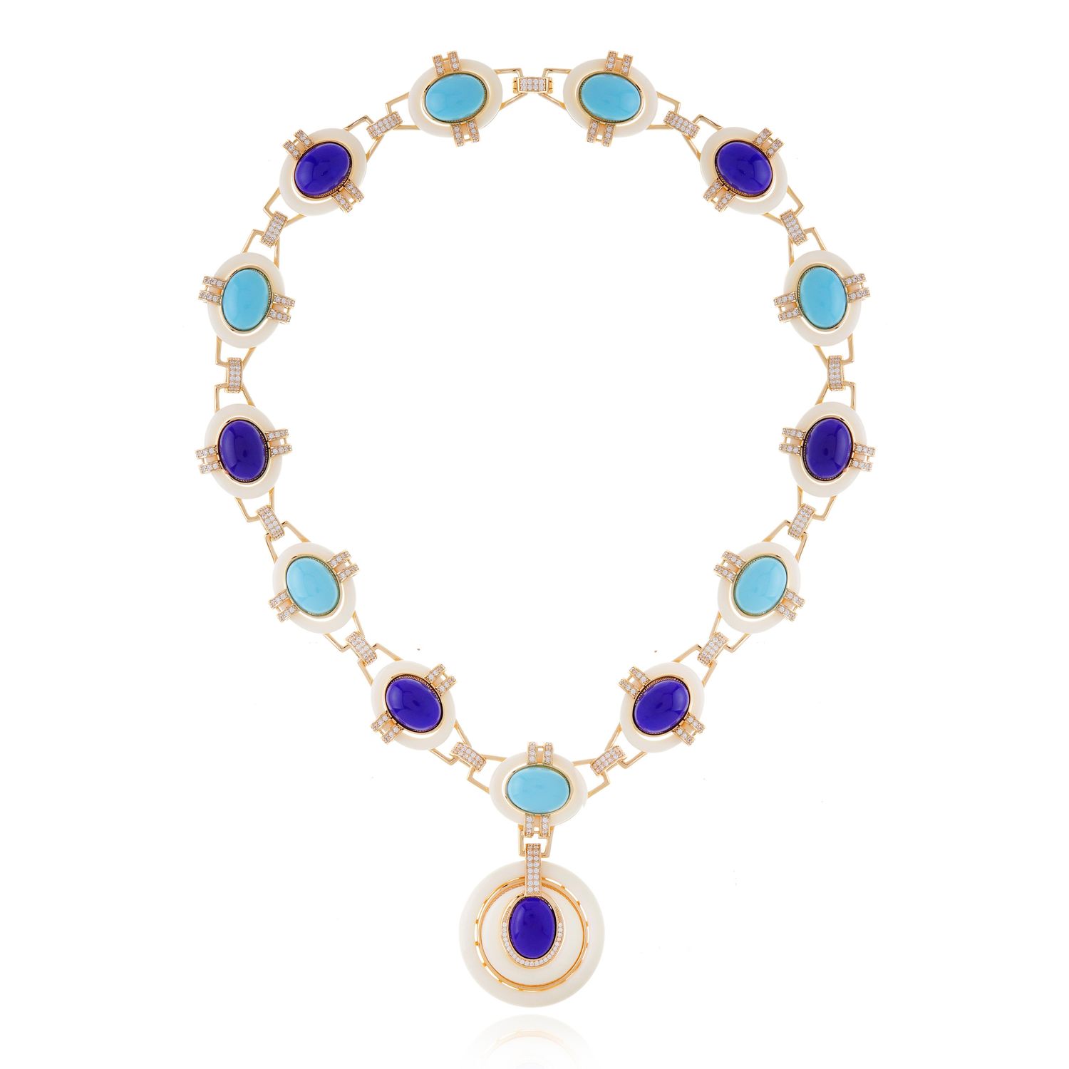 Machu Picchu Necklace Amethyst Gold