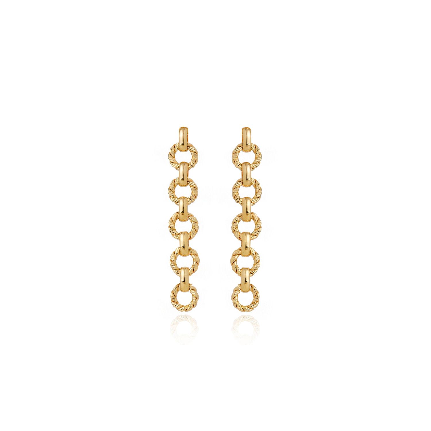 Lucy Long Earrings Gold