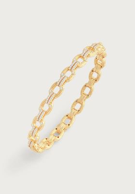 Enchanted Forest Chain Hinged Bangle