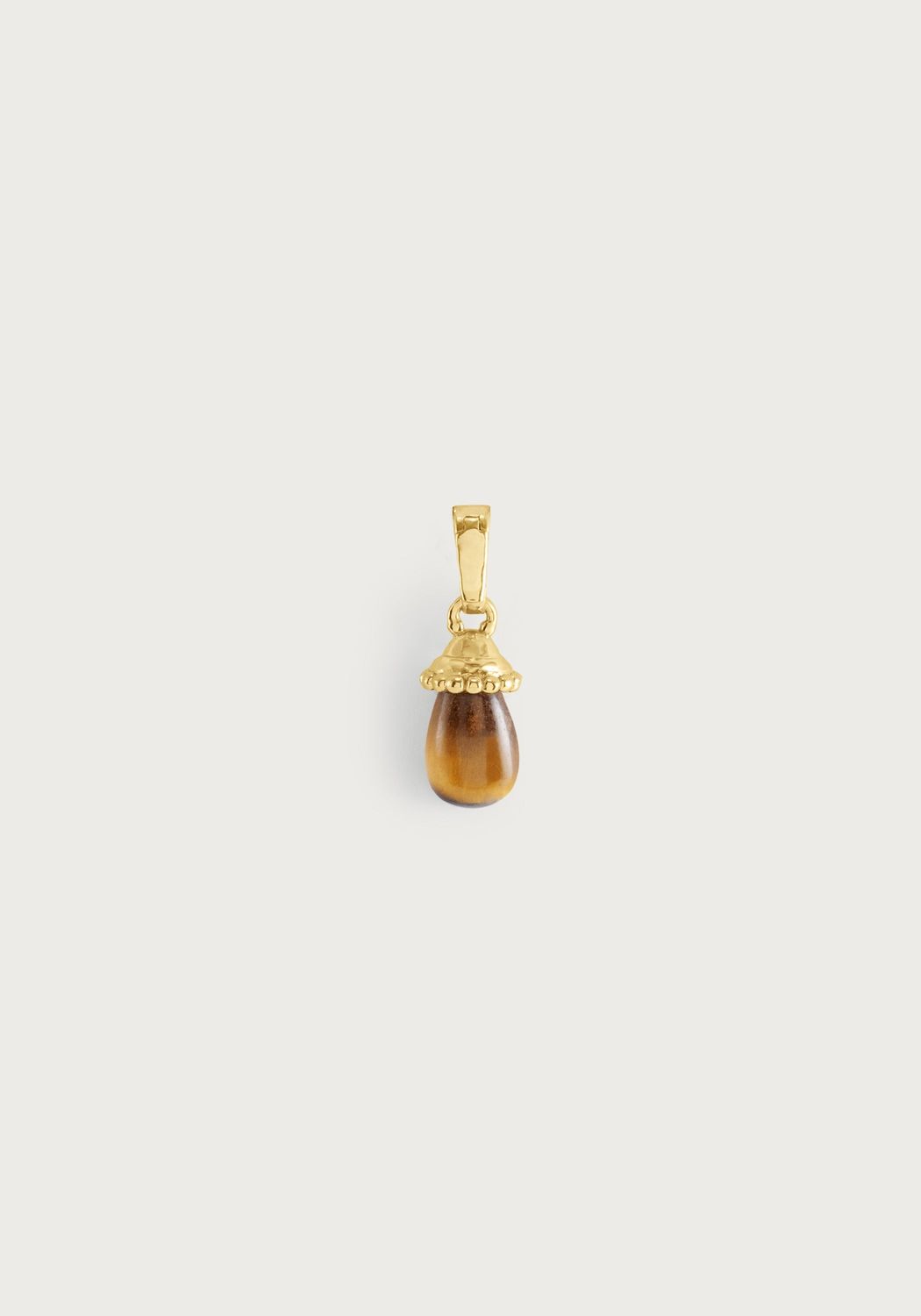 Forza Stone Drop Charm, Tiger's Eye