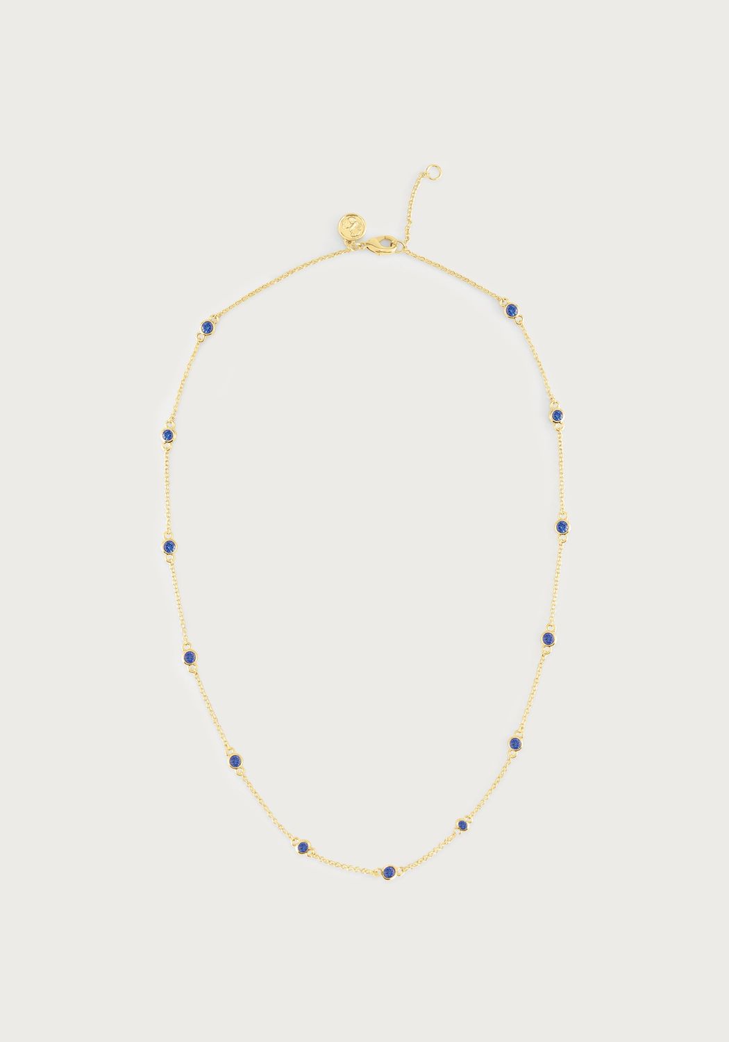 Celeste Chain With Crystals, Blue