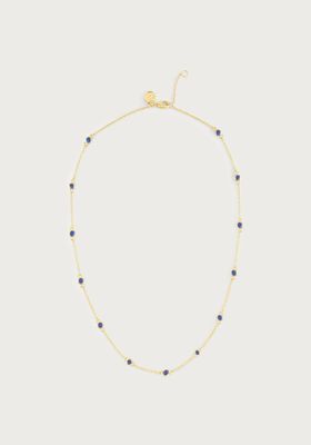 Celeste Chain With Crystals, Blue