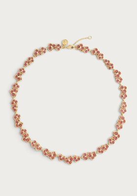 Orchid Pink Pavé Necklace