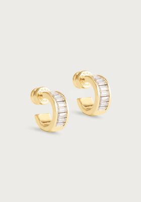 Celeste Huggie Hoops, Gold