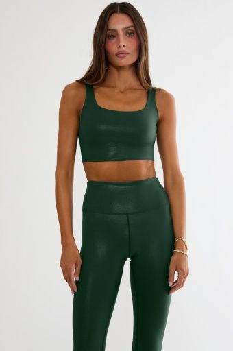 Leah Top Pine Shine, Size: S