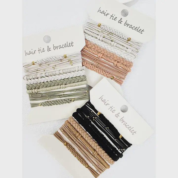 Boho Inspired Hair Tie Bracelets