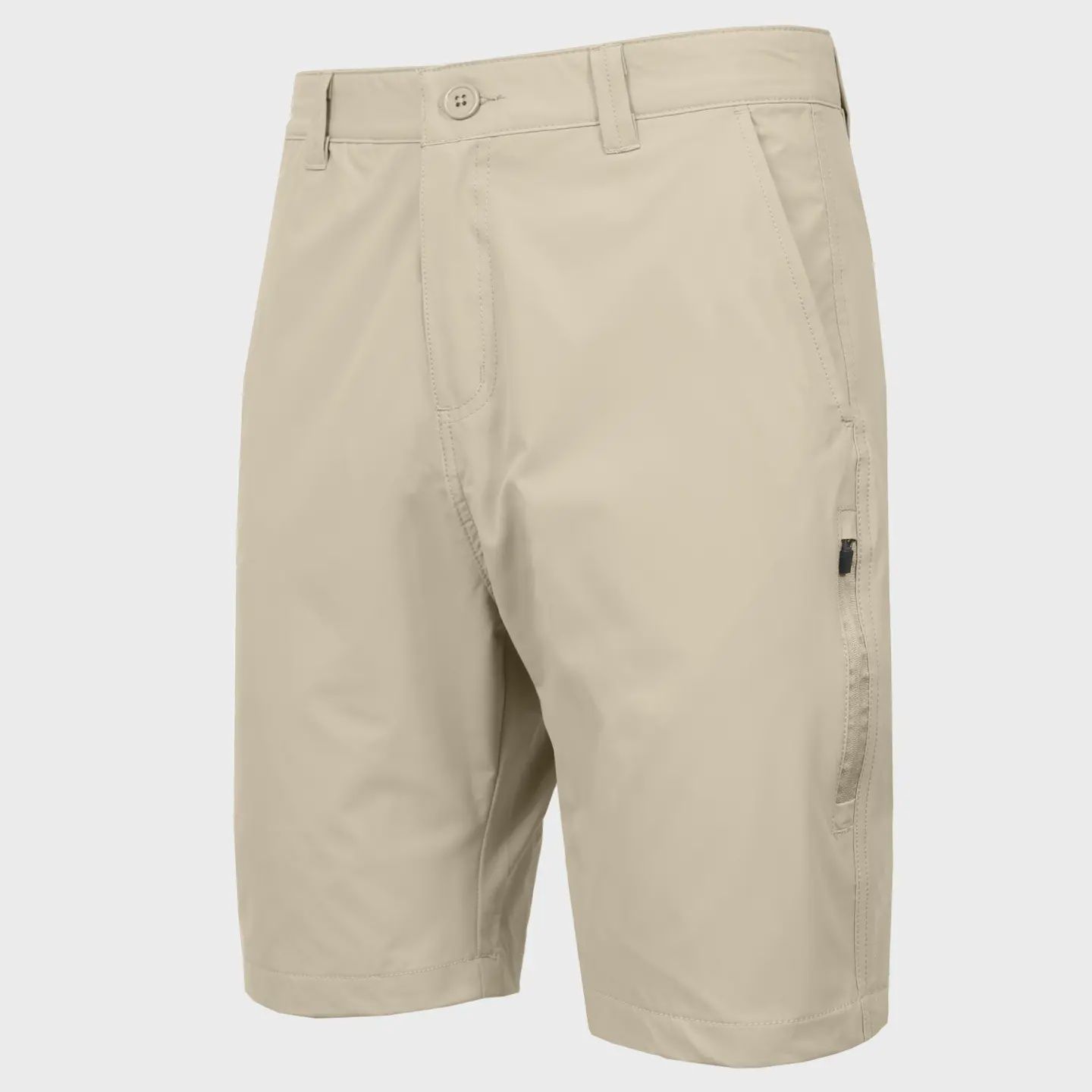 Mens 6-Pocket Quick Dry Stretch Zipper Pocket Golf Shorts