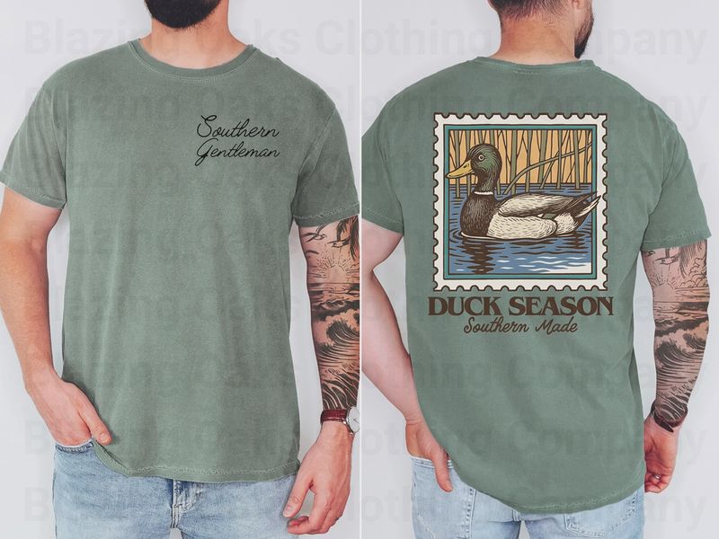 Vintage Duck Stamp Short Sleeve Shirt