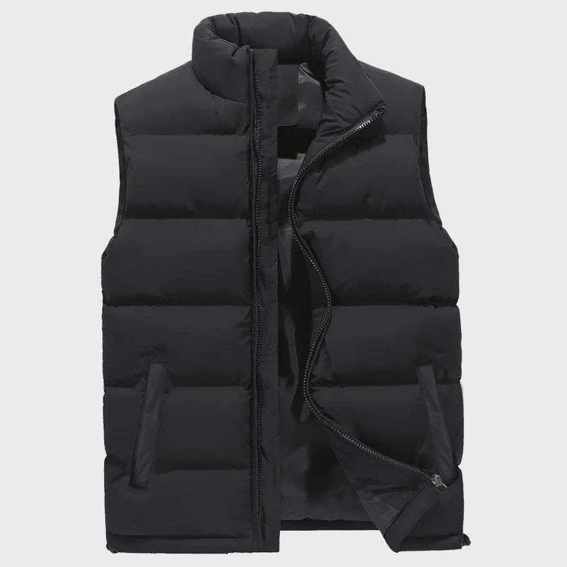 Men’s Modern Fit Heavyweight Hooded Puffer Bubble Vest