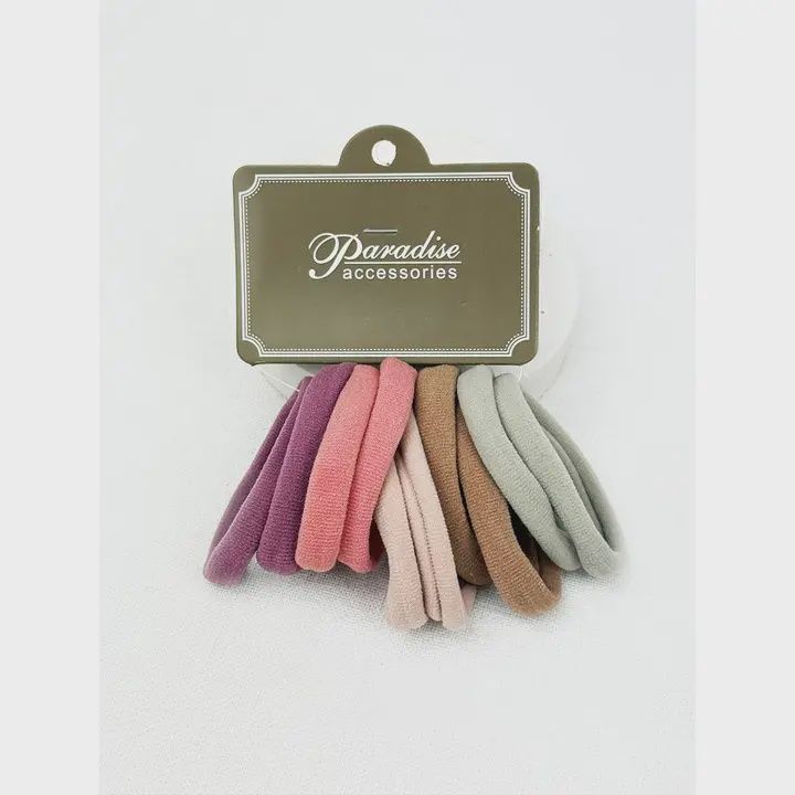 Dusty Color Shades Multicolor Elastic Hair Tie Set