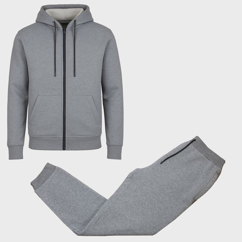Men's Fleece Lined 2 Piece Full-Zip Hoodie and Jogger Set
