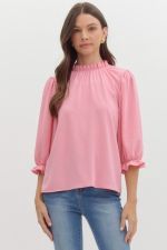 7229 BABY PINK LONG SLEEVE TOP