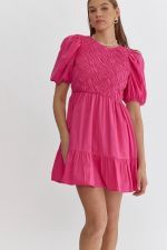 D22630 HOT PINK MINI DRESS