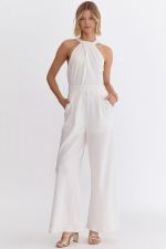 R22277 OFF WHITE JUMPSUIT