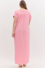 3357P  V-NECK MAXI DRESS