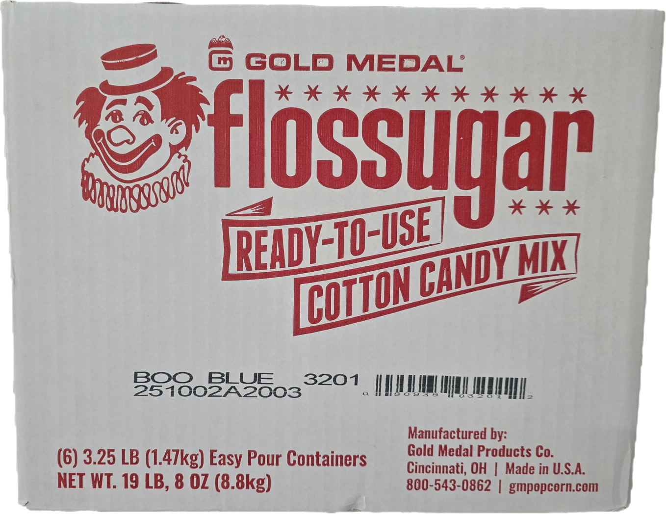 Flossugar - Blue Raspberry (Boo Blue) - CASE
