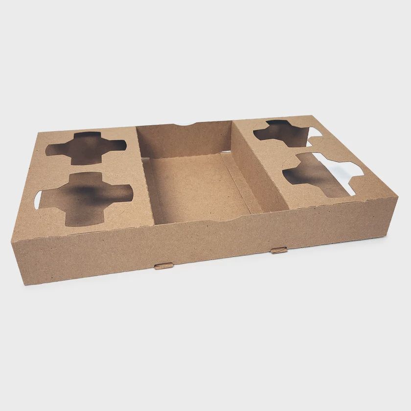 Four-Cup Snack and Drink Drive-In Tray