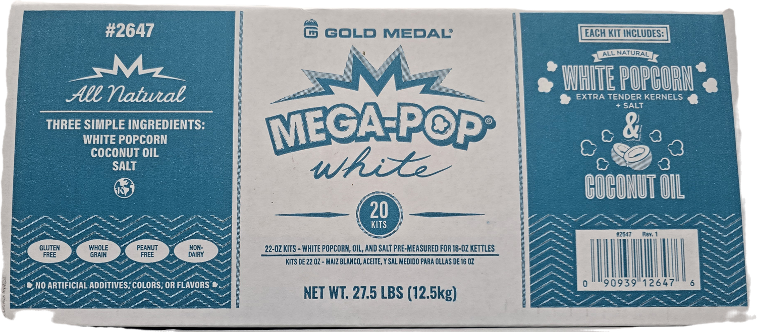 White - 16oz Popcorn Kits - CASE