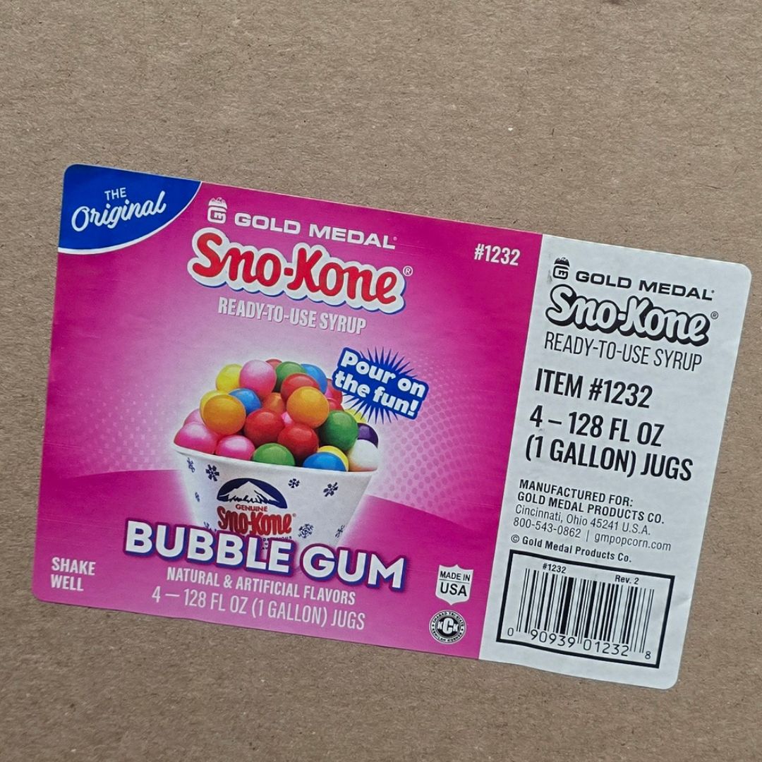 Bubble Gum Syrup - CASE
