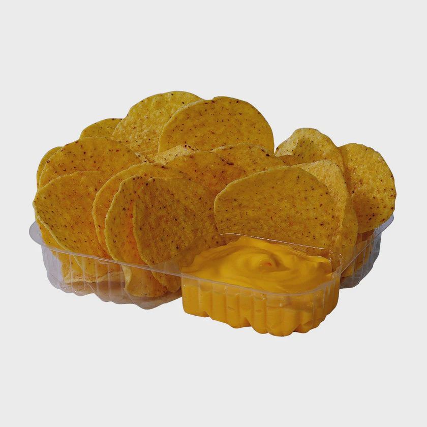 2-Compartment Clear Nacho Trays - CASE