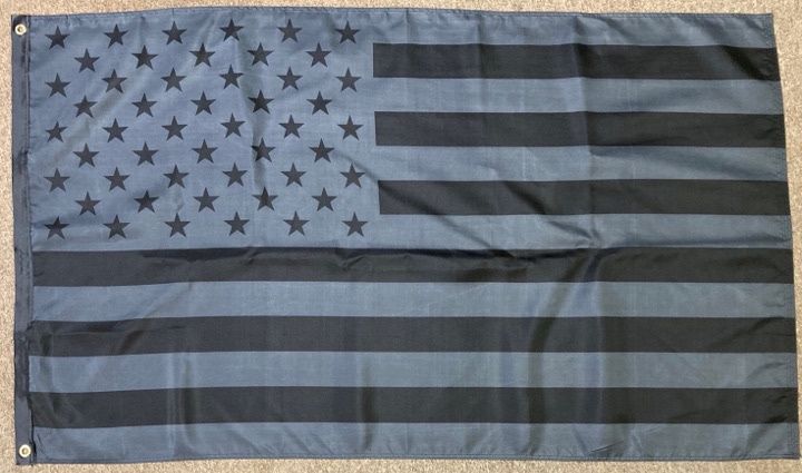 Black/Dark US Flag 3x5