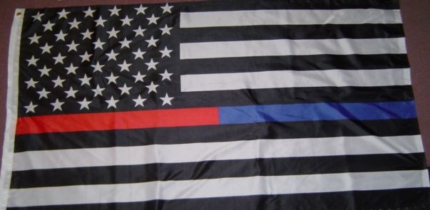 Thin Blue/Red Line 3x5