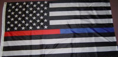 Thin Blue/Red Line 3x5