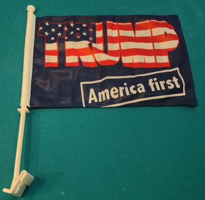 Trump America First Car Flag