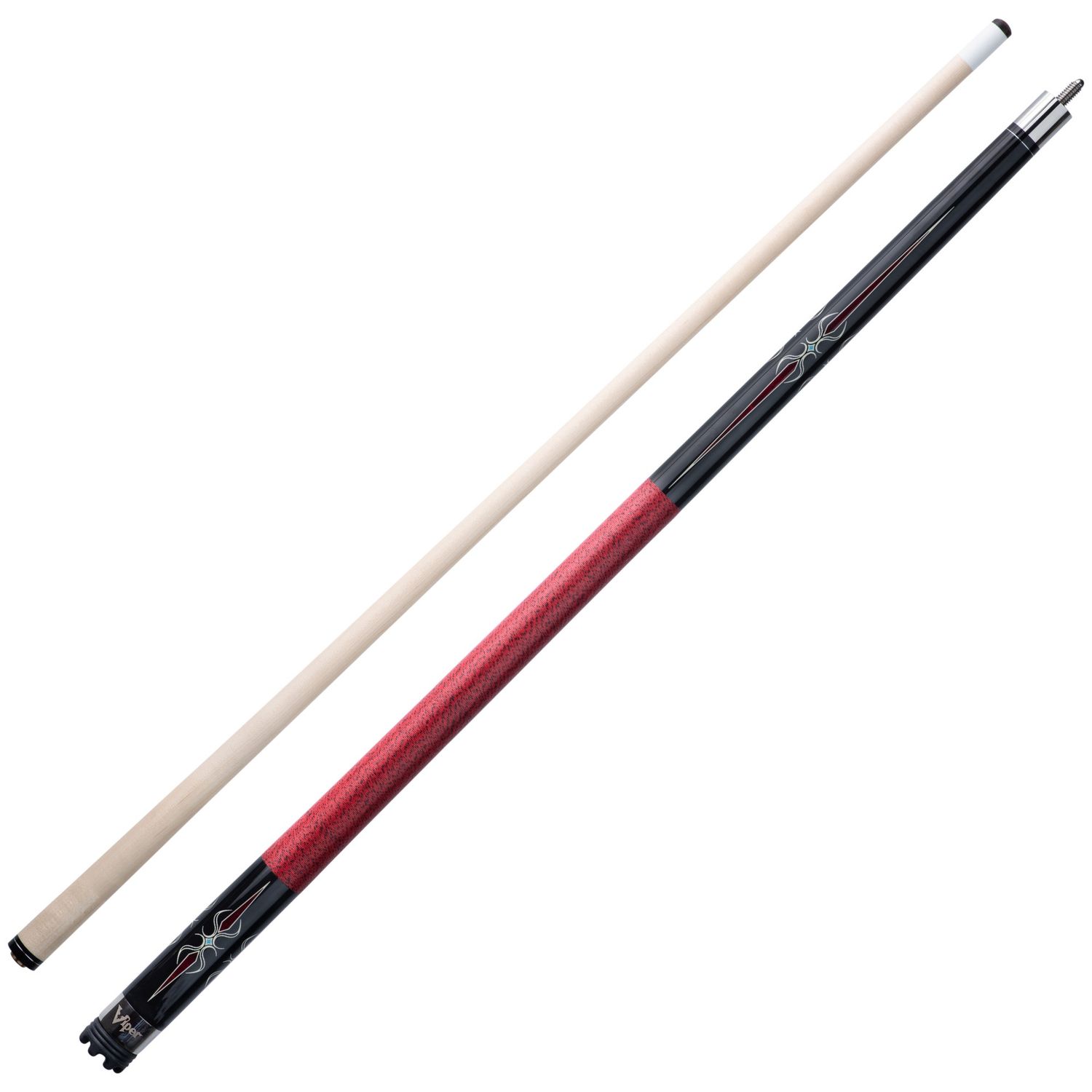 Viper Sinister Red and Black Wrap Billiard/Pool Cue Stick 18 Ounce