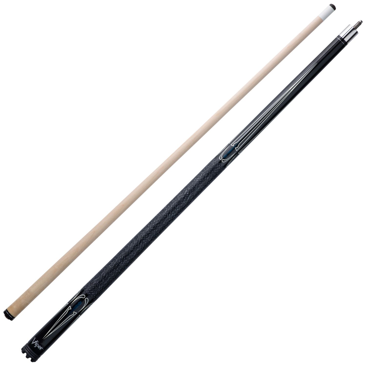 Viper Sinister Black and White Billiard/Pool Cue Stick 18 Ounce