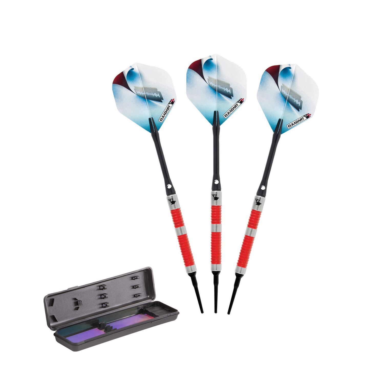 Elkadart Razor 80% Tungsten Soft Tip Darts #1 Barrel Style 18 Gram