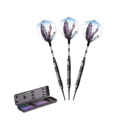 Elkadart Black Mamba 80% Tungsten Soft Tip Darts Thin Barrel 18 Grams
