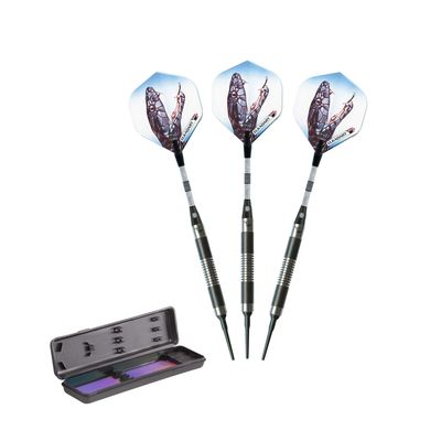 Elkadart Black Mamba 80% Tungsten Soft Tip Darts Thin Barrel 16 Grams