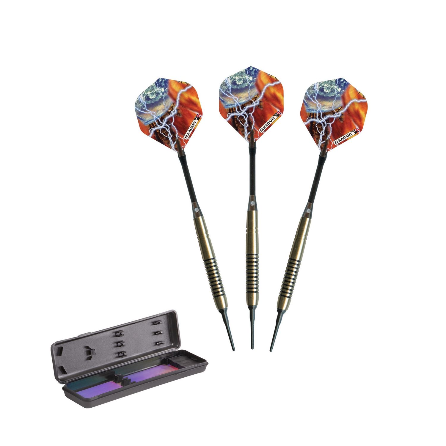Elkadart Storm Soft Tip Darts Black Rings 14 Grams