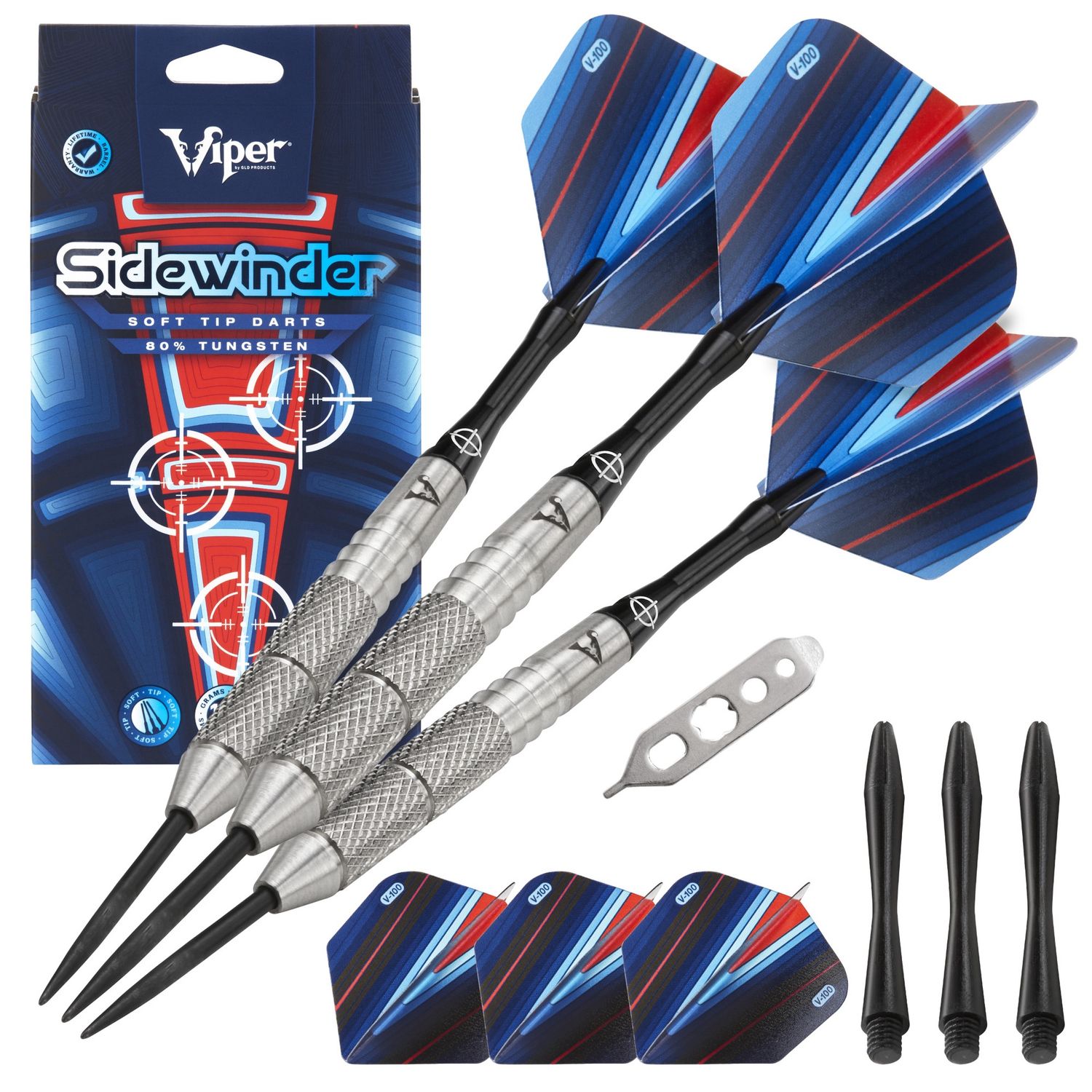 Viper Sidewinder 80% Tungsten Steel Tip Darts 25 Grams