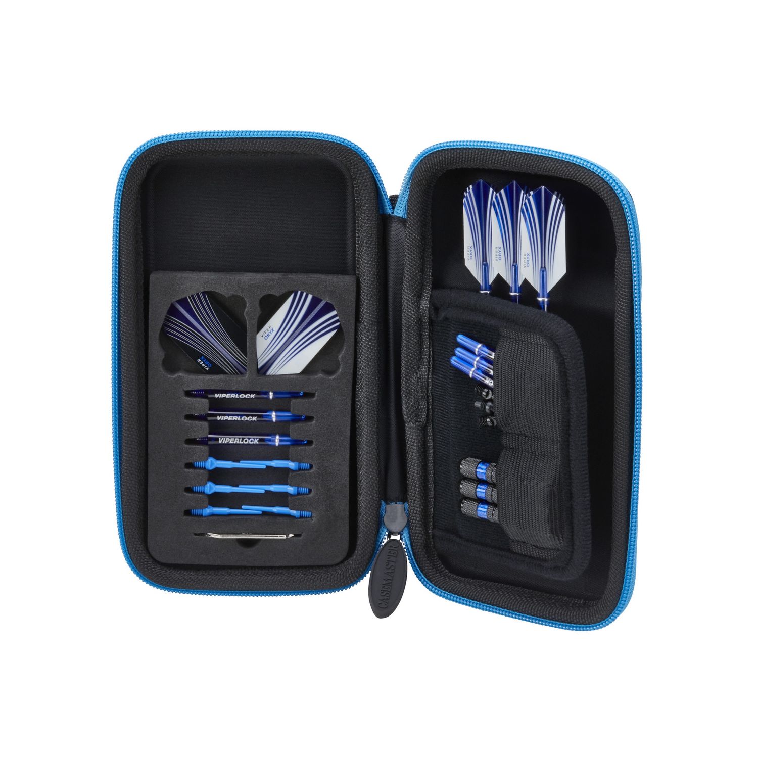 Casemaster Sport Dart Case With Blue Zipper