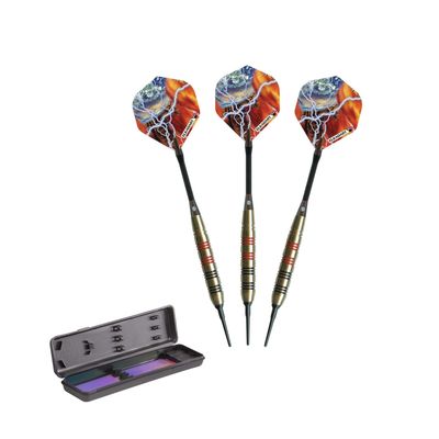 Elkadart Storm Soft Tip Darts Black and Red Rings 18 Grams