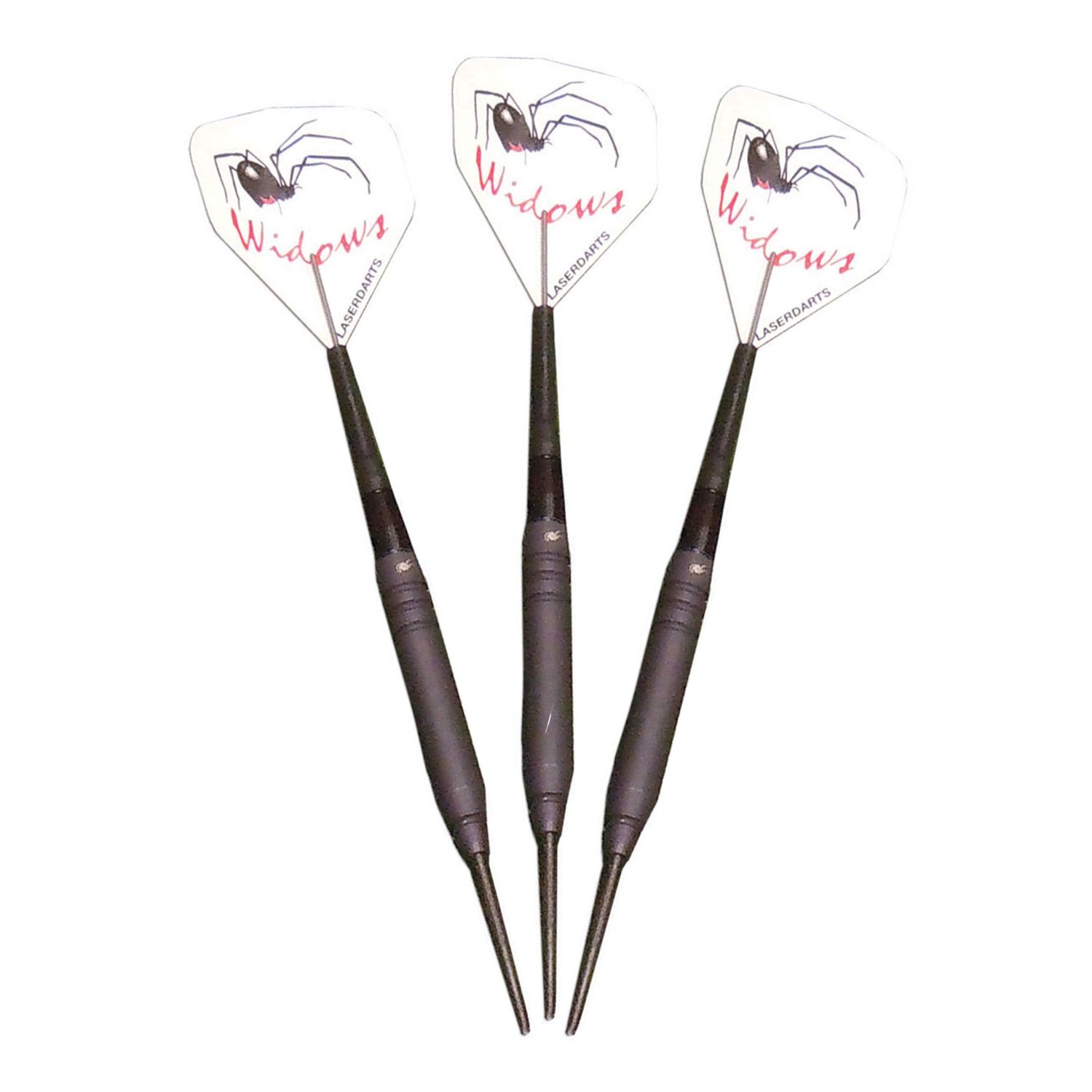 Laserdarts Black Widows 90% Tungsten Steel Tip Darts 20 Grams