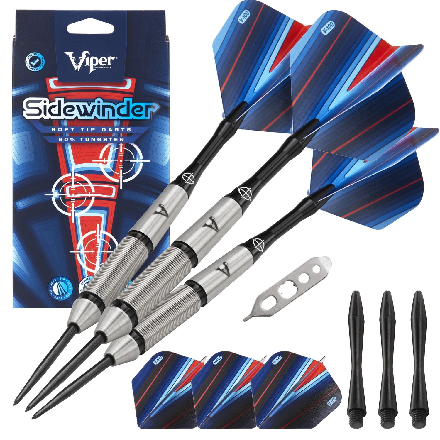 Viper Sidewinder 80% Tungsten Steel Tip Darts 23 Grams