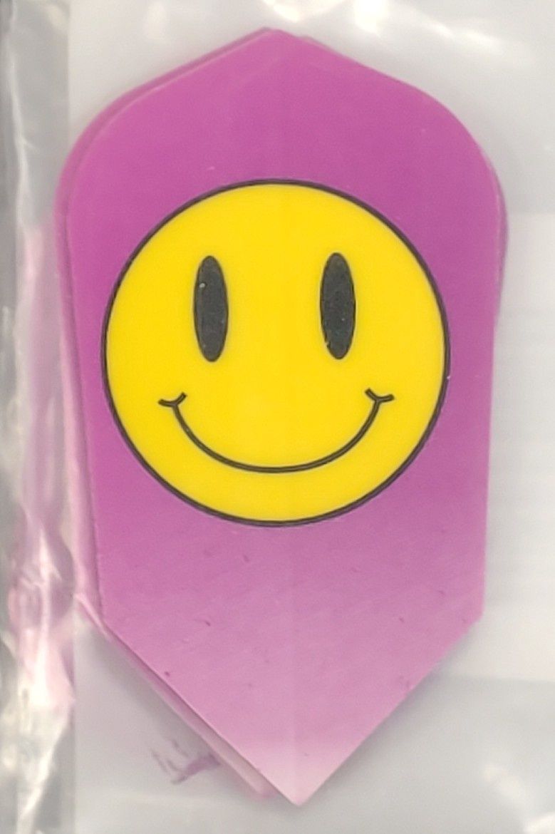 V-75 Poly Rolyal Hard Flights Slim Smiley Face