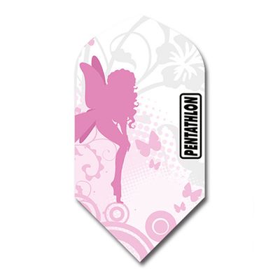 Pentathlon Flights - Slim Pink/White Design