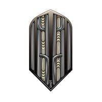 Warrior Rutene Dart Flight Set Slim Black